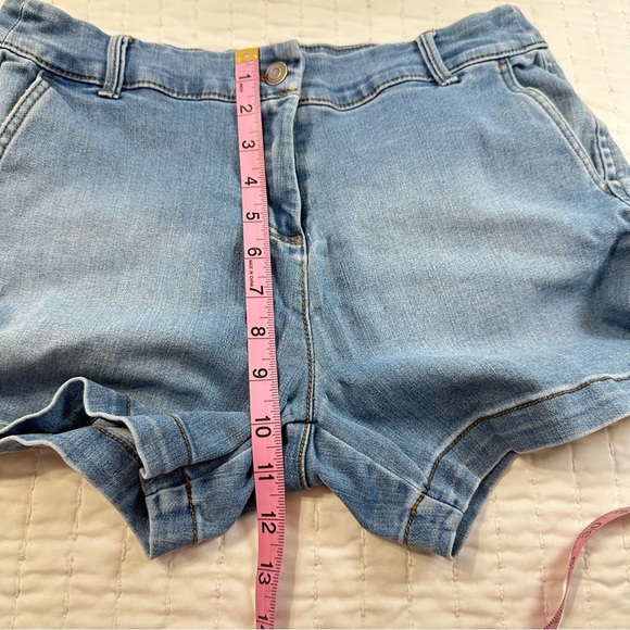 Magnolia Stretchy Sky Blue Denim Shorts - Picture 7 of 10